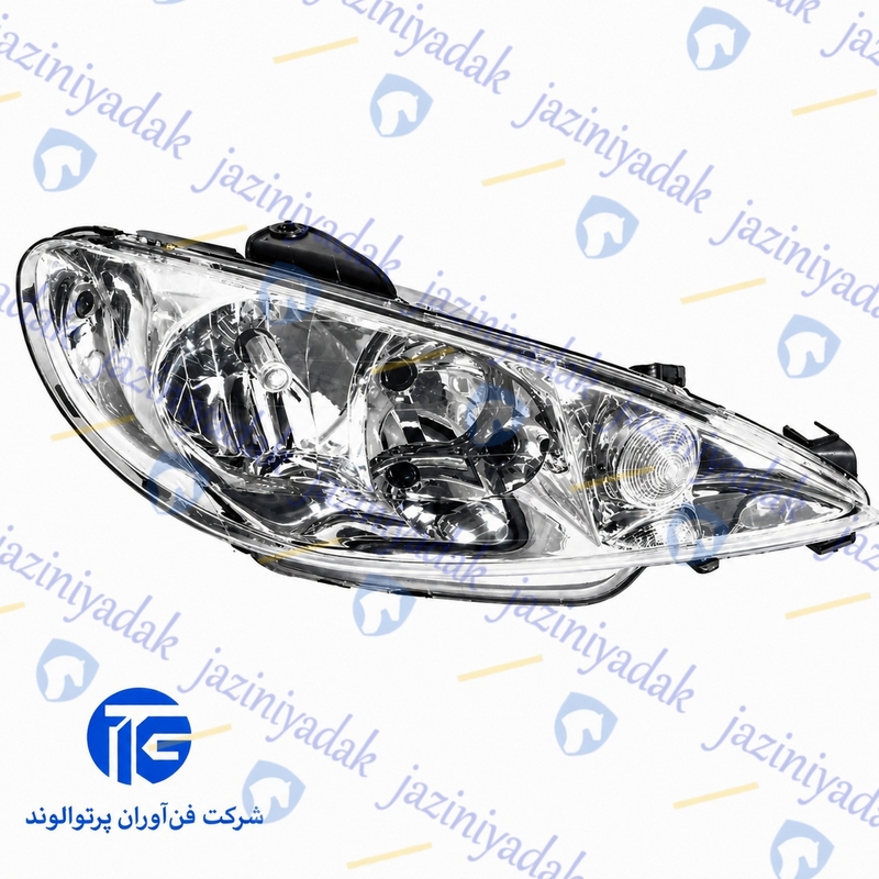 چراغ-جلو-پژو-206-راست-فن-آوران