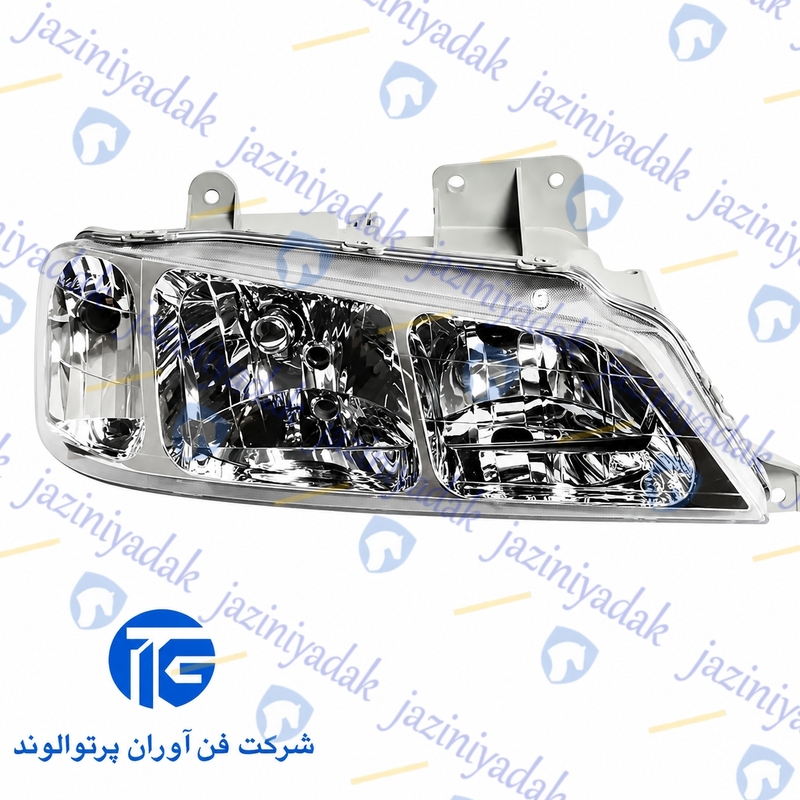 چراغ-جلو-پژو-پارس-راست-بدنه-طوسی-فن-آوران
